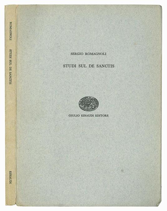 Studi sul De Sanctis - Sergio Romagnoli - copertina