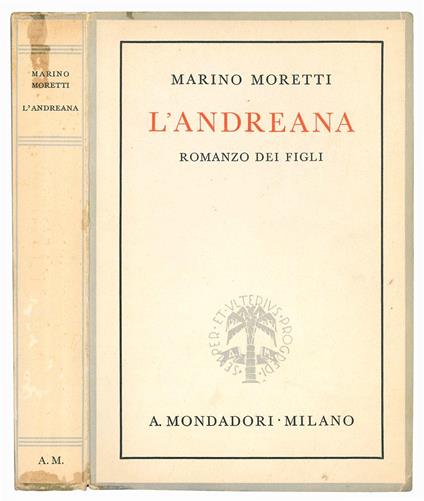L' Andreana. Romanzo dei figli - Marino Moretti - copertina