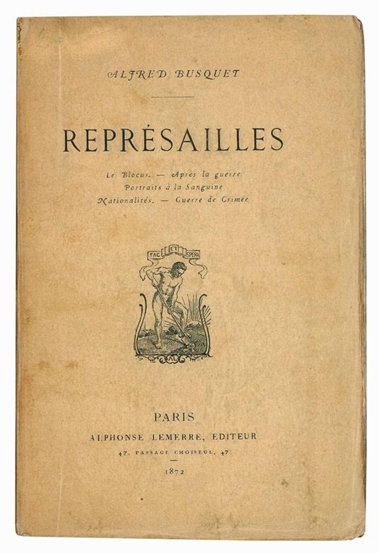 Représailles. Le Blocus - Après la guerre - Porrtaits à la Sanguine - Nationalités - Guerre de Crimée - Alfred Busquet - copertina