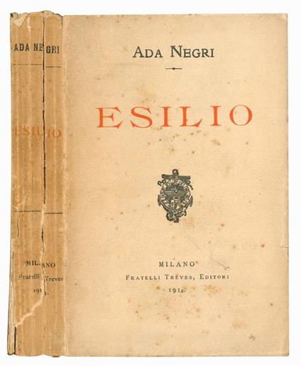 Esilio - Ada Negri - copertina