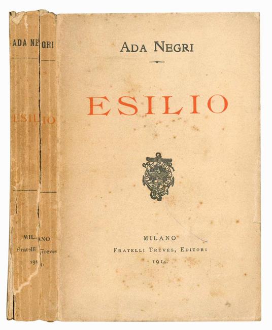 Esilio - Ada Negri - copertina
