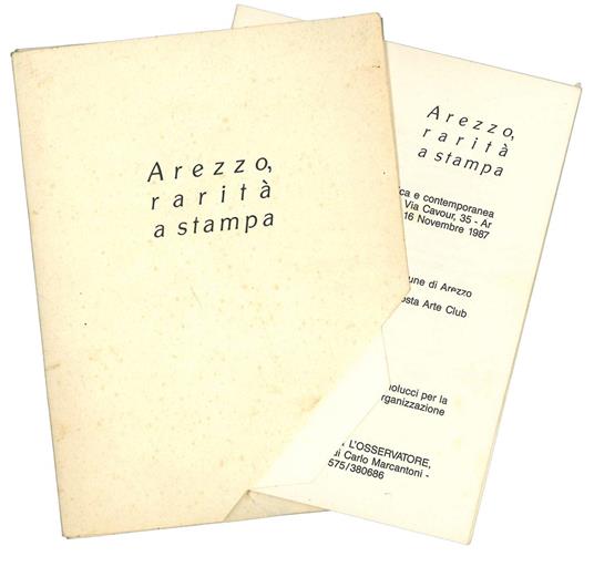 Arezzo rarità di stampa. Galleria d'arte antica e contemporanea di Pierluigi Puglisi - Perlini Massimo - copertina