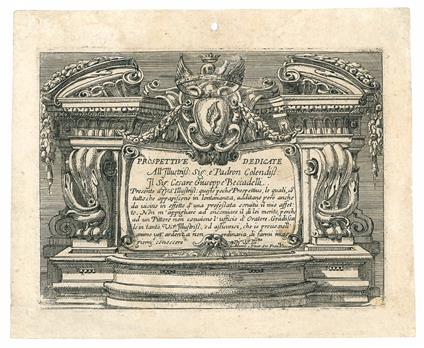 Prospettive dedicate all'Illustriss. Sig. e Padron Colendiss. Il Sig. Cesare Giuseppe Beccadelli - copertina
