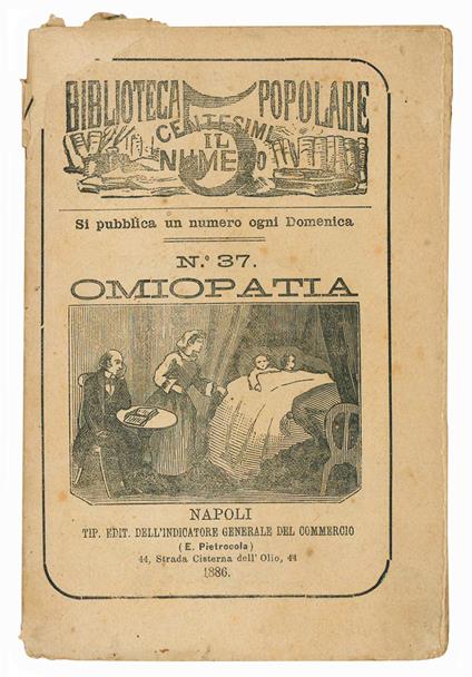 Omiopatia. Biblioteca popolare N. 37 - Giuseppe Pupino-Carbonelli - copertina