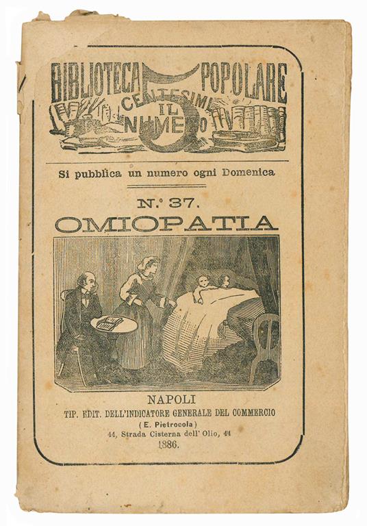Omiopatia. Biblioteca popolare N. 37 - Giuseppe Pupino-Carbonelli - copertina