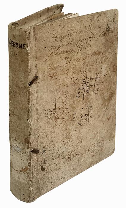 Dictionarium Ciceronianum Francisci Priscianensis. In quo omnia vocabula Ciceroniana leguntur, atque Italice explicantur. Opus ad Latini sermonis intelligentiam, atque ad eius incorruptam integritatem servandam accomodatum [...] Nuperrime per Rever. - Francesco Priscianese - copertina