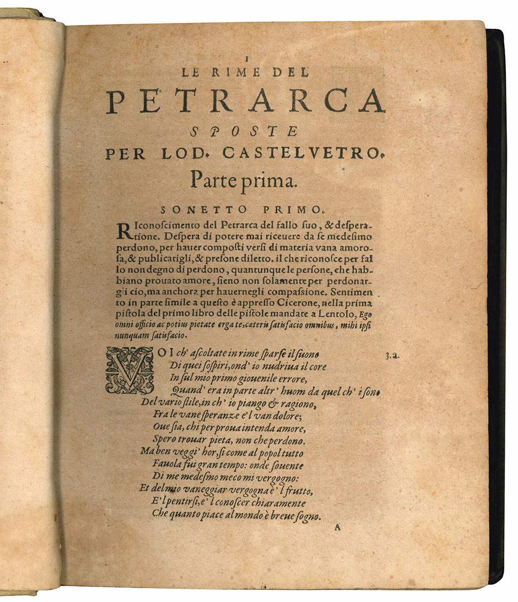 Le Rime del Petrarca brevemente sposte per Lodovico Castelvetro