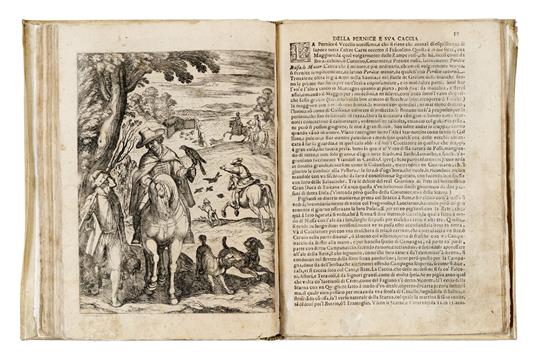 Uccelliera overo discorso della natura, e proprietà di diversi uccelli e in particolare di que' che cantano, con il modo di prendergli, conoscergli, allevargli, e mantenergli. E con le figure cavate dal vero, e diligentemente intagliate in rame dal T - Giovanni Pietro Olina - copertina