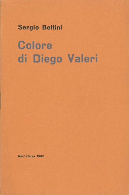 Colore di Diego Valeri - Sergio Bettini - copertina
