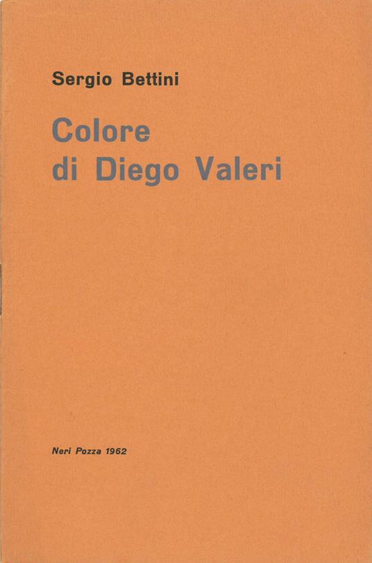 Colore di Diego Valeri - Sergio Bettini - copertina