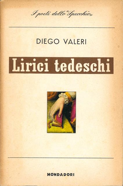 Lirici tedeschi - Diego Valeri - copertina