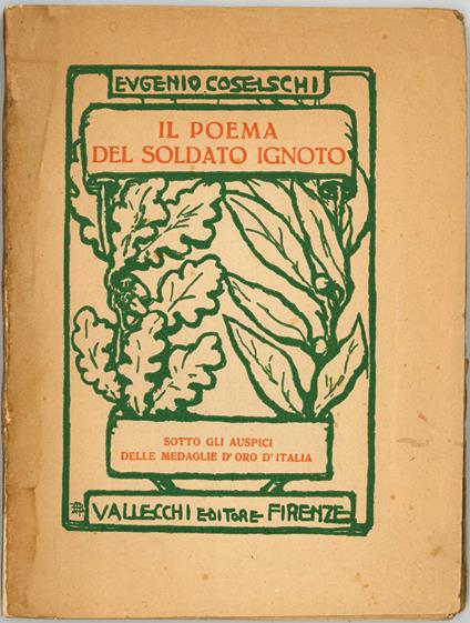 Il poema del soldato ignoto - Eugenio Coselschi - copertina