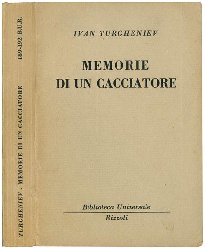 Memorie di un cacciatore - Ivàn Turghèniev - copertina