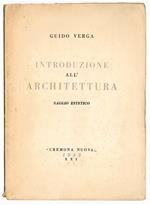 Introduzione all'architettura. Saggio estetico