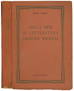 Saggi e note di letteratura francese moderna