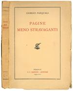 Pagine meno stravaganti