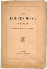Della Indipendenza d'Italia. Discorso