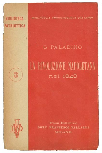 La rivoluzione napoletana nel 1848 - Giuseppe Paladino - copertina