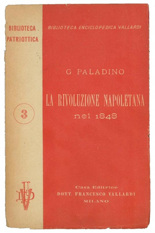 La rivoluzione napoletana nel 1848 - Giuseppe Paladino - copertina