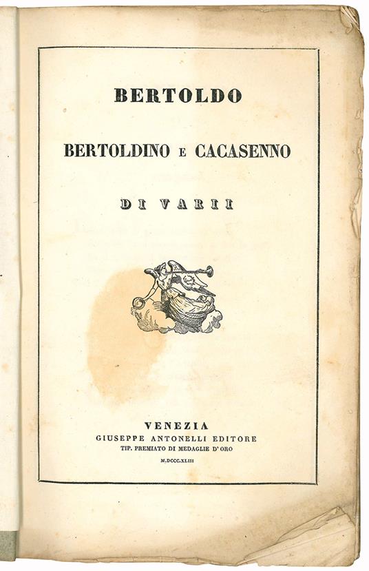 Bertoldo Bertoldino e Cacasenno di varii - copertina