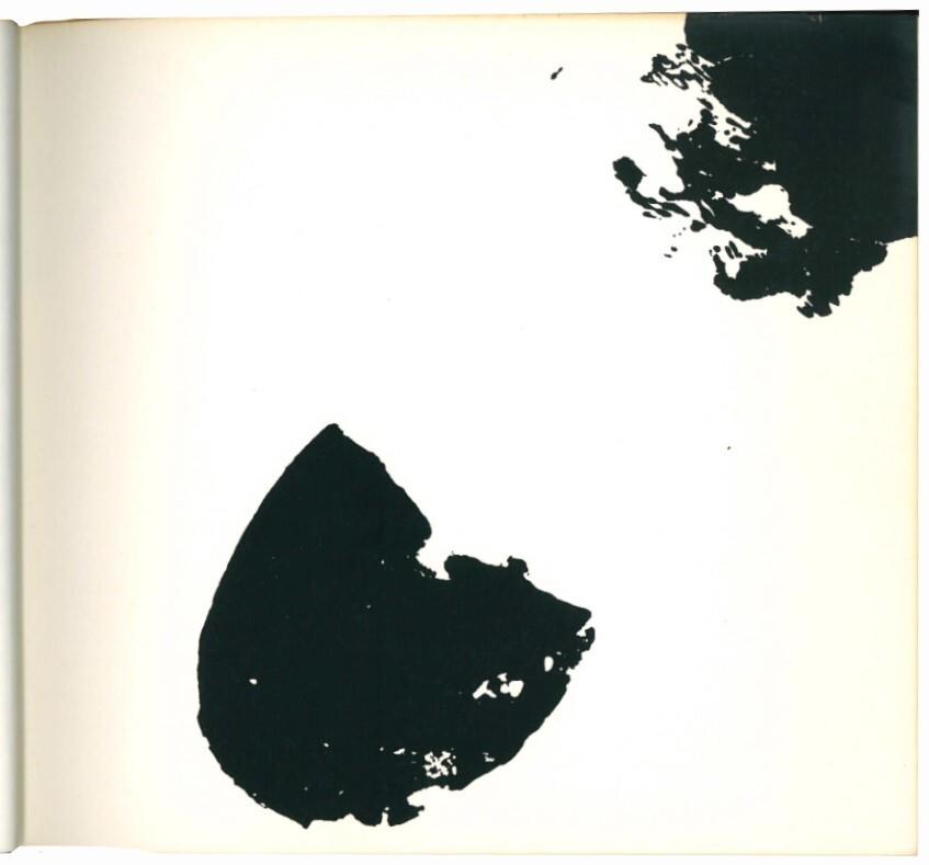 Impronte n. 43 di Claudio Parmiggiani. Testo di Vincenzo Agnetti