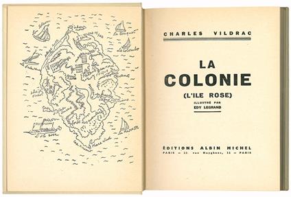 La colonie (L'ile rose). Illustré par Edy Legrand - Charles Vildrac - copertina