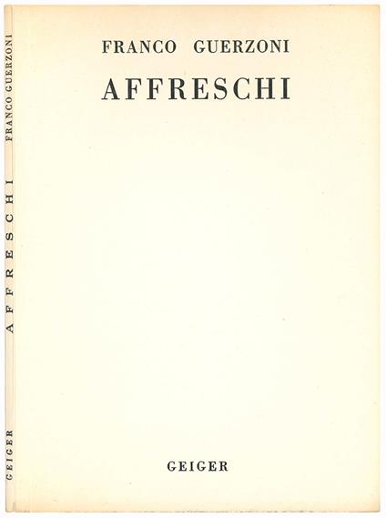 Affreschi - Franco Guerzoni - copertina