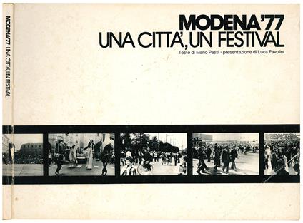 Modena '77 una Città, un Festival - Mario Passi - copertina