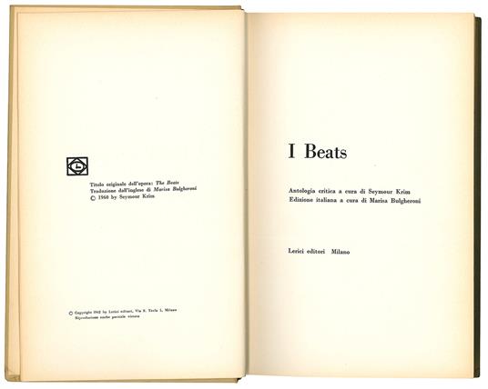 I Beats - Seymour Krim - copertina