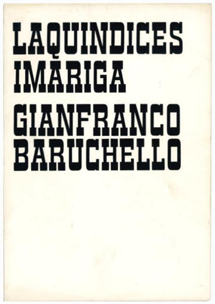 La Quindicesima Riga - Gianfranco Baruchello - copertina