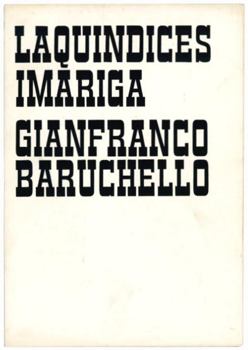 La Quindicesima Riga - Gianfranco Baruchello - copertina