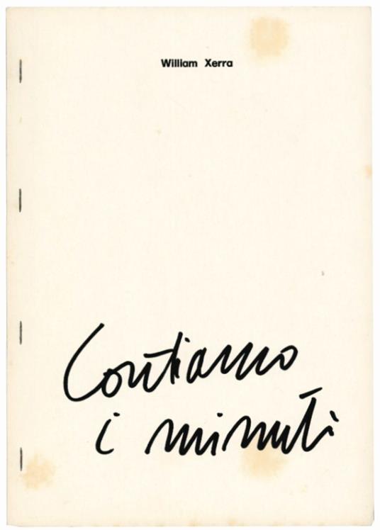 Contiamo i minuti - William Xerra - copertina