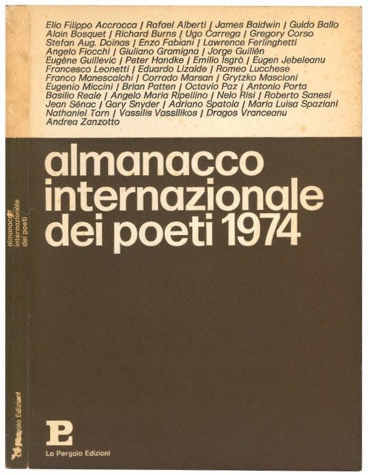 Almanacco internazionale dei poeti 1974 - Almanacco - copertina