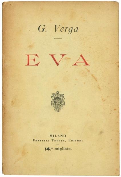 Eva - Giovanni Verga - copertina