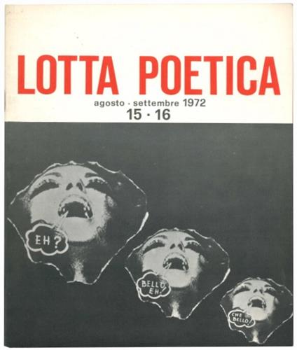 Lotta poetica 15-16 / agosto-settembre 1972 - Sarenco & De Vree Paul - copertina