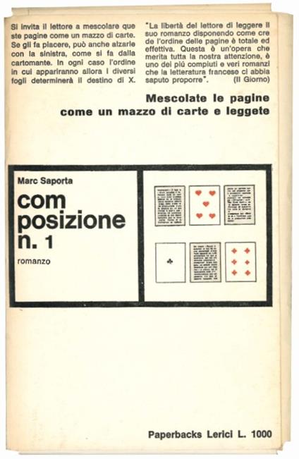Composizione n. 1 - Marc Saporta - copertina