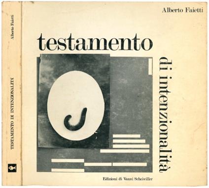 Testamento di intenzionalità - Alberto Faietti - copertina