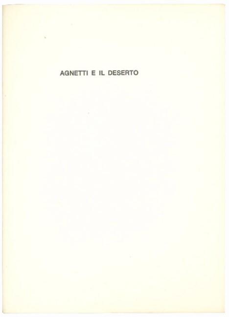 Lettere dal deserto e altro. Introduzione di Gillo Dorfles