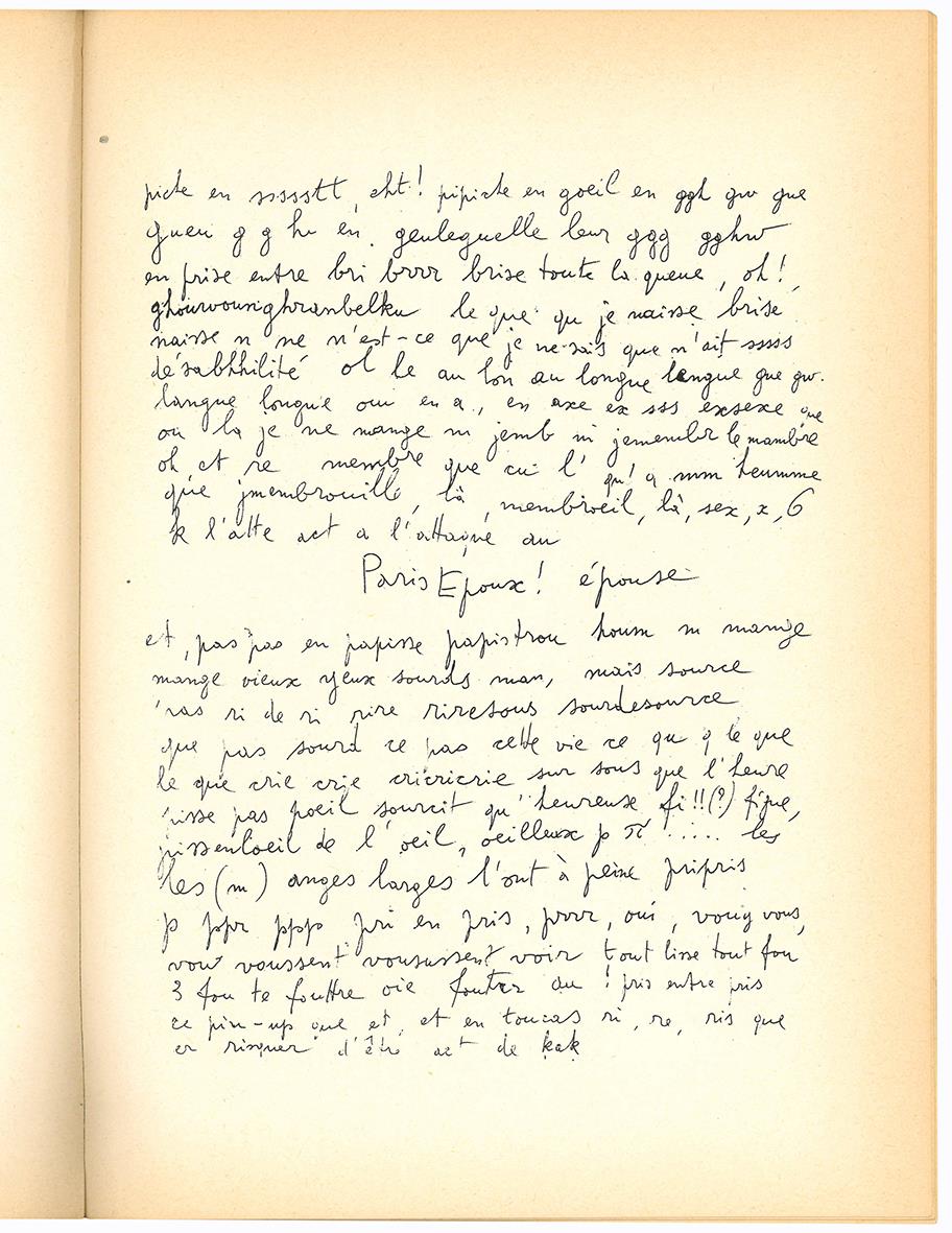 [Copertina anteriore:] Phrenodiae quinque de coitu mirabili. Emilio Villa per Corrado Costa. [Copertina posteriore:] Il Mignottauro. Corrado Costa per Emilio Villa