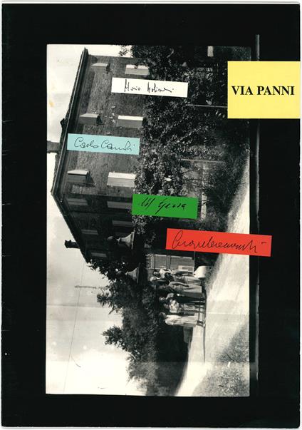 Via Panni. Exhibition Catalogue (Carlo Candi, Marco Gerra, Cesare Leonardi, and Mario Molinari) - copertina