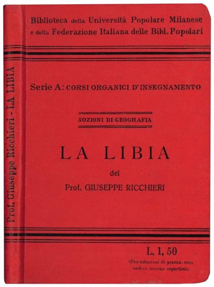La Libia - Giuseppe Ricchieri - copertina