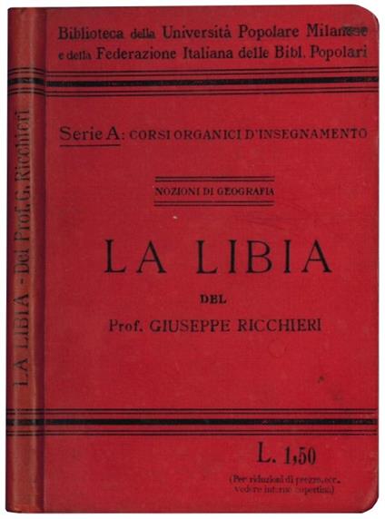 La Libia - Giuseppe Ricchieri - copertina