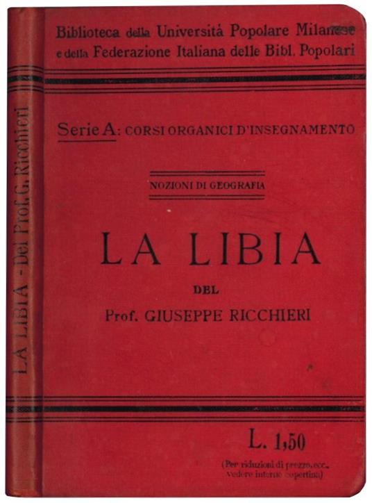La Libia - Giuseppe Ricchieri - copertina