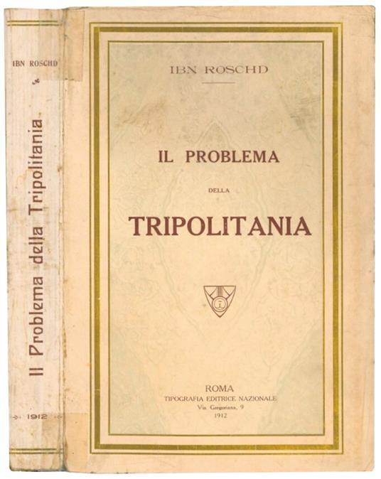Il problema della Tripolitania visto da un musulmano - Ibn Roschd - copertina