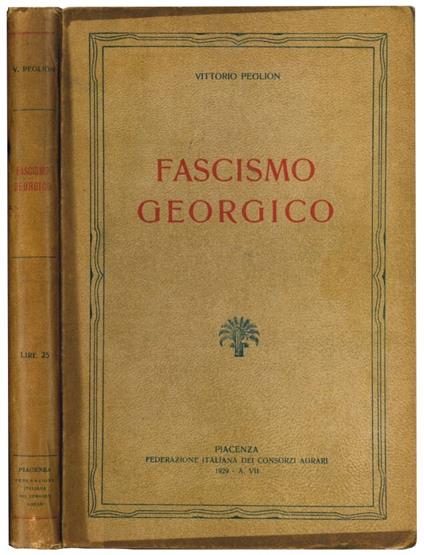 Fascismo georgico - Vittorio Peglion - copertina