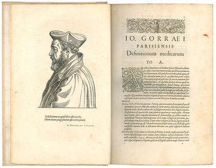 Io. Gorraei Parisiensis, Definitionum medicarum libri XXIIII. literis Graecis distincti - Jean De Gorris - copertina