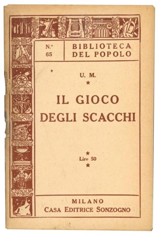 Il gioco degli scacchi - U. M. - copertina