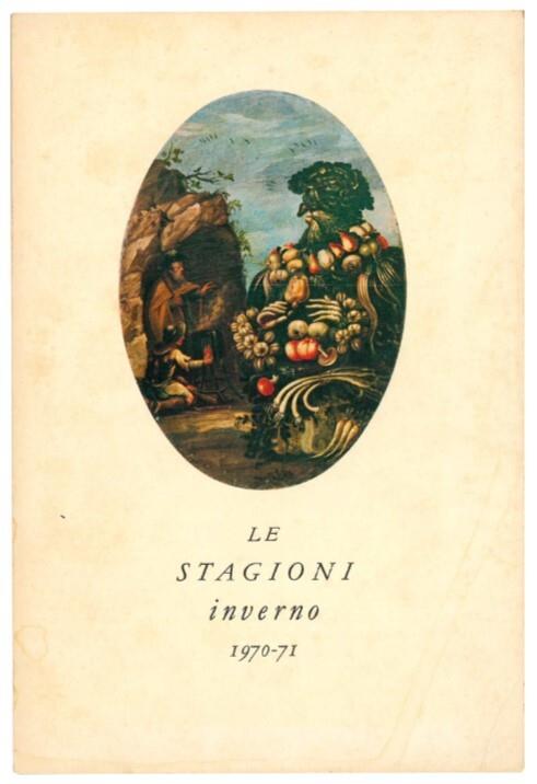 Le stagioni. Anno XI Numero I Inverno 1970-1971 - Le Stagioni - copertina