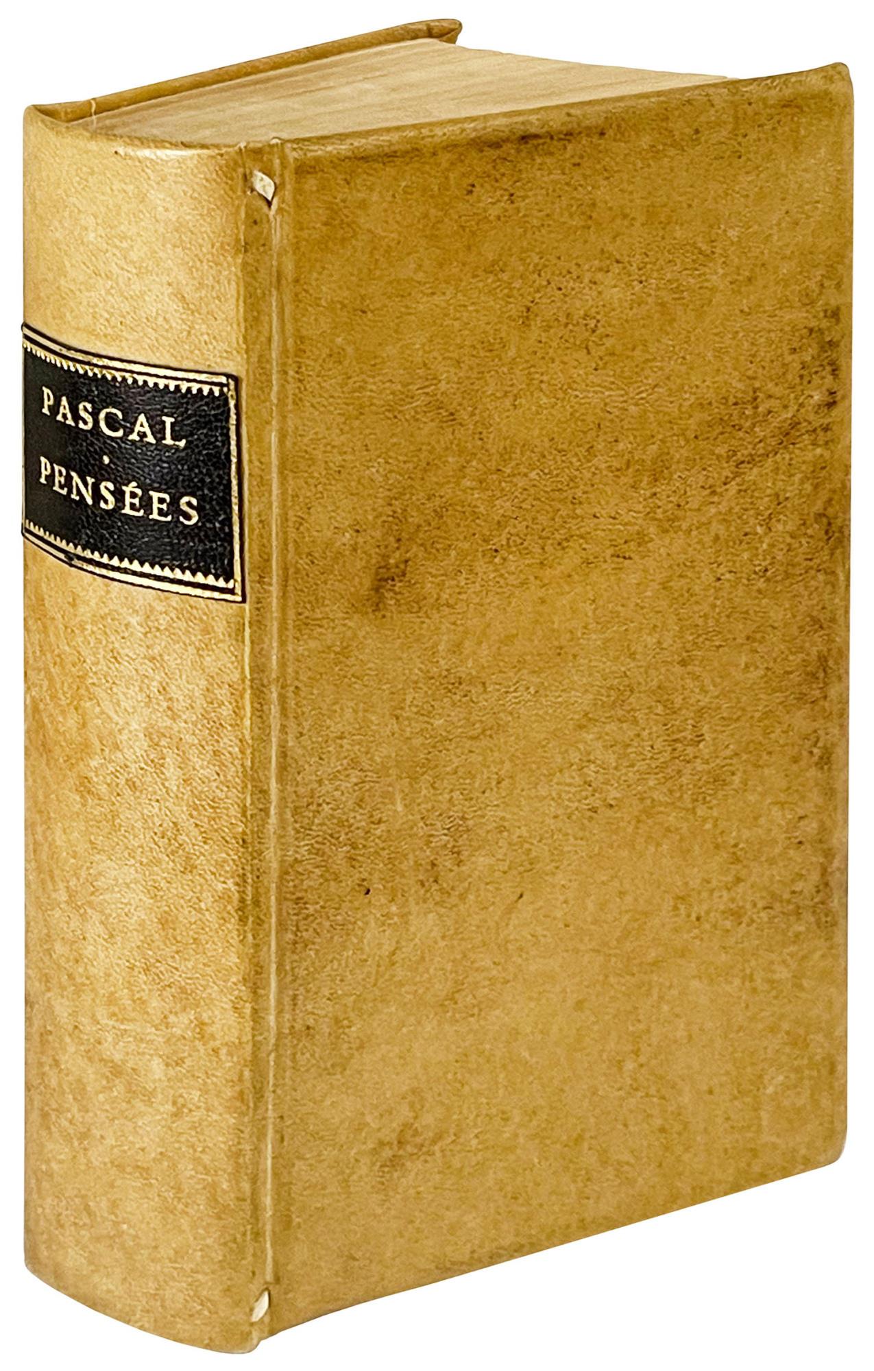 Pensées de M. Pascal sur la religion et sur quelques autres suiets, qui onestè trouvées après sa mort parmy ses papiers
