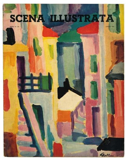 Scena illustrata. Anno 70, n. 7: Luglio 1955. Edizione di gran lusso di soli mille esemplari numerati - copertina